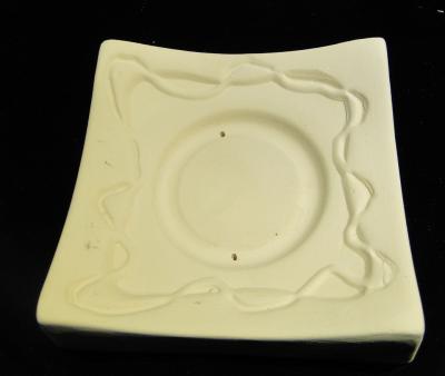 Füzyon cam çöktürme kalıbı- Çay Tabağı-10x10x1,5cm