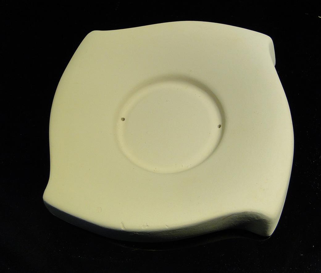 Füzyon cam çöktürme kalıbı- Çay Tabağı-12x12x1,5cm