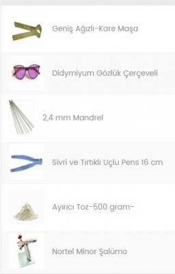 Oksijen Makinesi HARİÇ  -Atölye Kurulum Kiti Nortel Minör