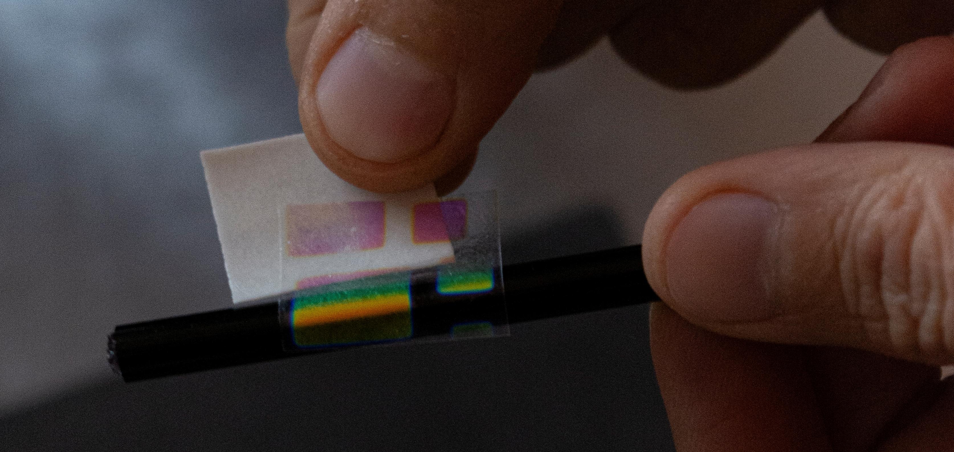 Dikroik Kağıt 10x10cm Pembe+Yeşil